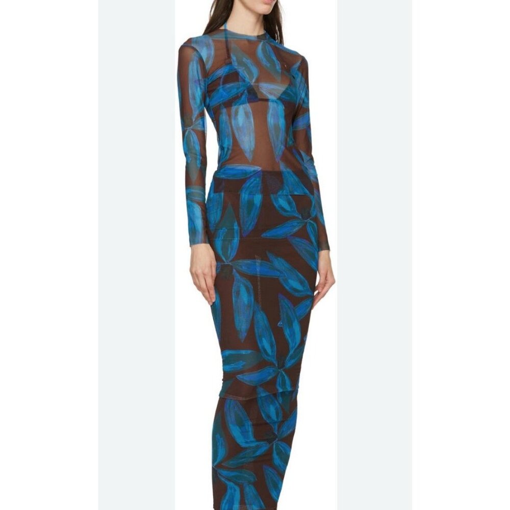 Louisa Ballou size medium Sublime Flower-print beach dress High Tide New w tags
